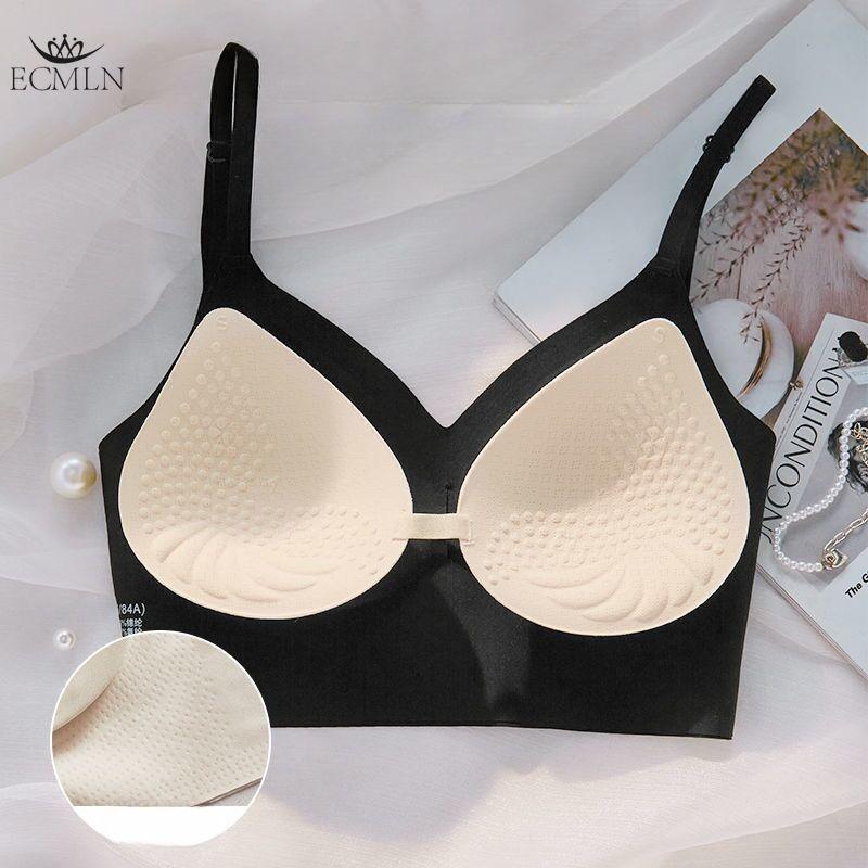 Sexy Push-up Bra Thin U-shaped Beautiful Back Top Seamless Bra Backless Invisible No-wire Bra Top