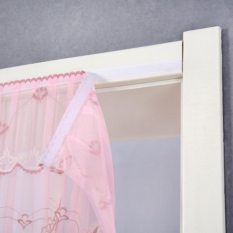 Rural Door Curtain Household Lace Anti-mosquito and Fly Bedroom Double-layer Screen Curtain No punch-free partition