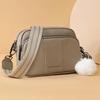 Sac messager en cuir véritable pour femmes, Sac à main de Style à la mode avec large bandoulière, Sac à bandoulière de luxe pour ampoule de cheveux