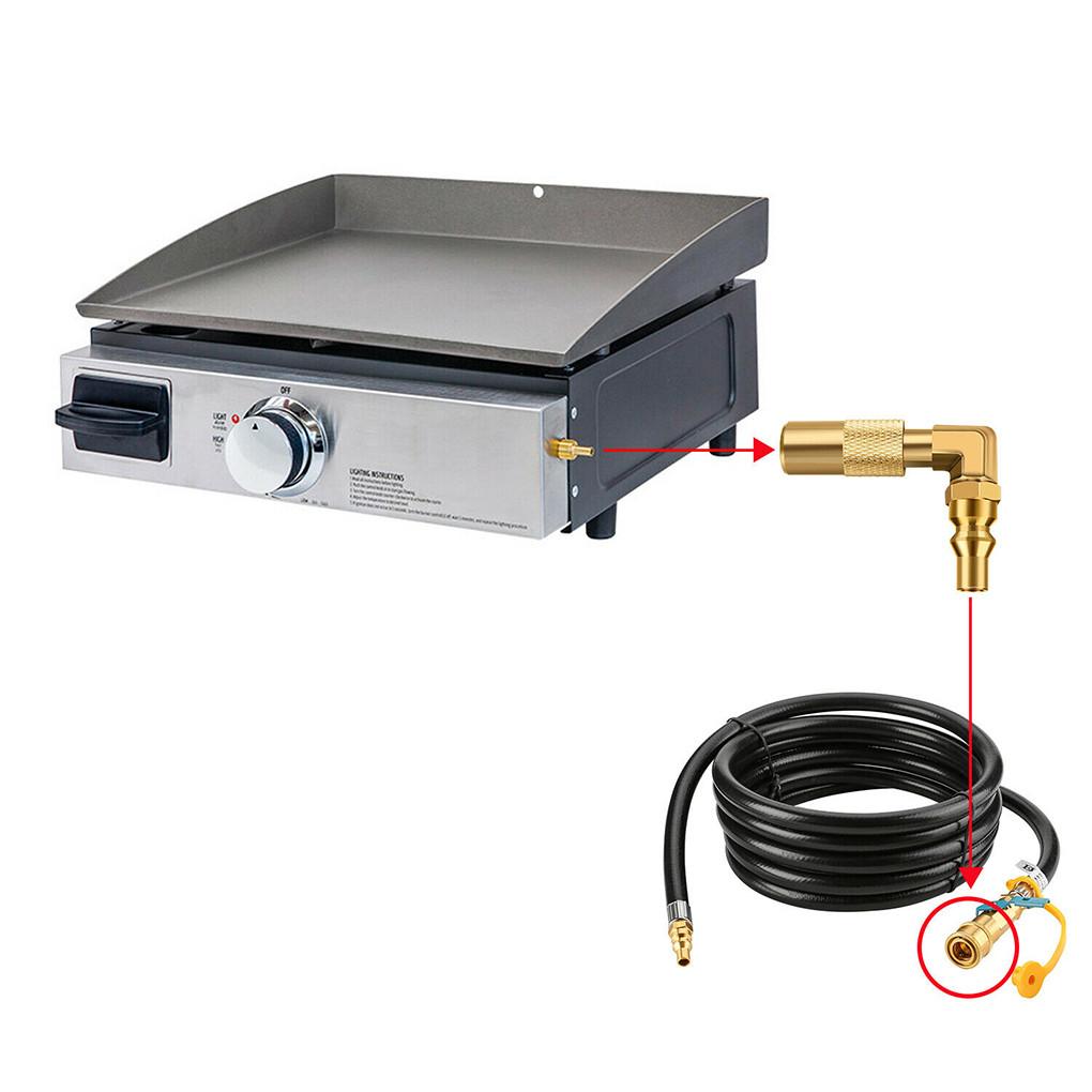 Buy 1/4 Inch Propane Quick Connect Elbow Adapter Fitting For Blackstone