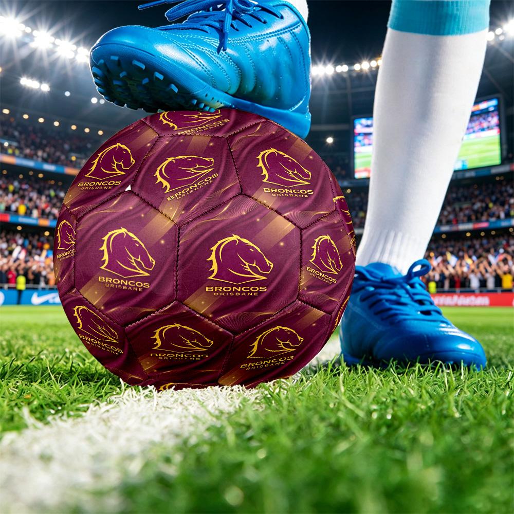 Brisbane Broncos Size 5 Sports Training Ball Shock Absorbing Durable Ball For Match Daily Practice Outdoor Activities