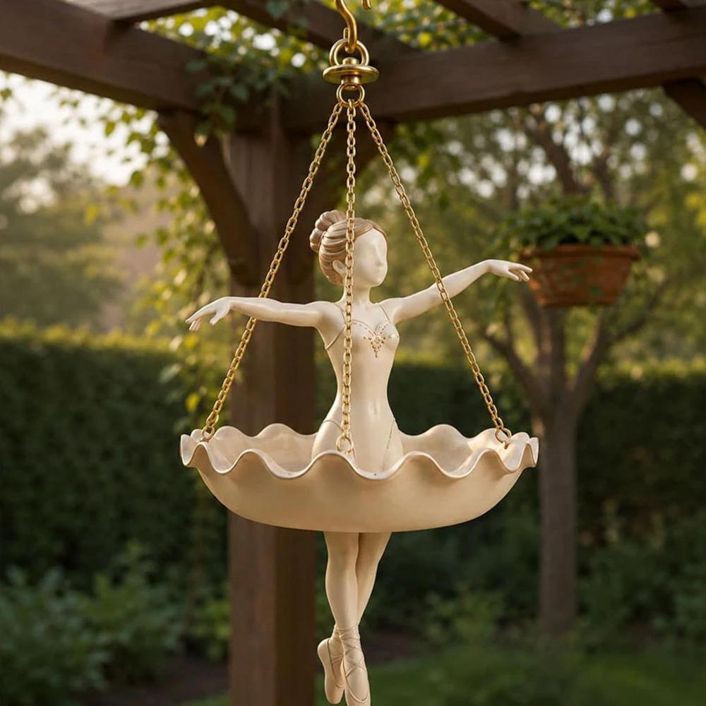 Ballet Dancer Hanging Planter Decorative Hanging Flower Pot for Indoor Outdoor Garden, Cute Hanging Planter for Succulents Spider Plant