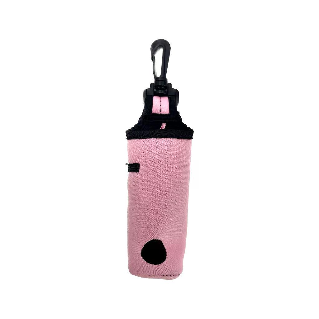Neoprene Golf Ball Sleeve with Hook - Portable Protective Storage Bag