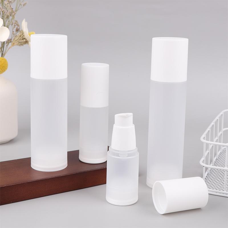 15 ml-100 ml Weiße Leere Vakuum Airless Plastik Lotion Creme Flaschen Behälter Reisegröße Cremebehälter Pumpe Parfümflasche