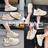 2025 Autumn New Thick-soled Heightening Little White Shoes Women's Versatile Casual Sports Board Shoes Super Soft Student Dad Shoes Women