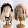Original Multi-color Lamp Shadow Lolita Headband Small Ribbon Lace Bow Silk Satin Ballet Headband Hair Accessories for Women