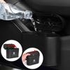 Valve Stems Caps For VOLKSWAGEN VW Car Clamshell Trash Bin Hanging Vehicle Garbage Dust Case Storage Box Black ABS For Volkswage