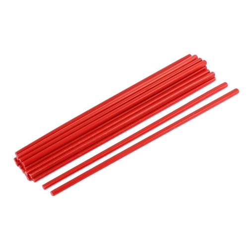 Uxcell Plastic Chopsticks, Red, Pack of 10, Chinese Style, Square Top