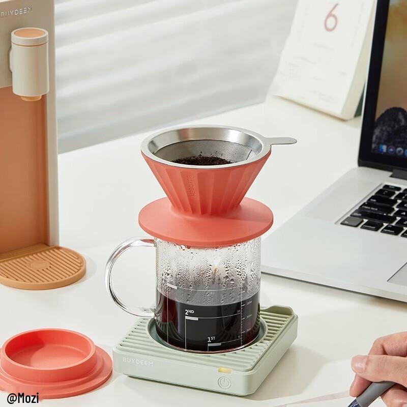 Buydeem Food-Grade Coffee Filter Cup with Sharing Pot