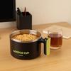 Stainless Steel Noodles Cup Heat Resistant Rice Soup Bowl Portable Fruit Salad Bowl  Household