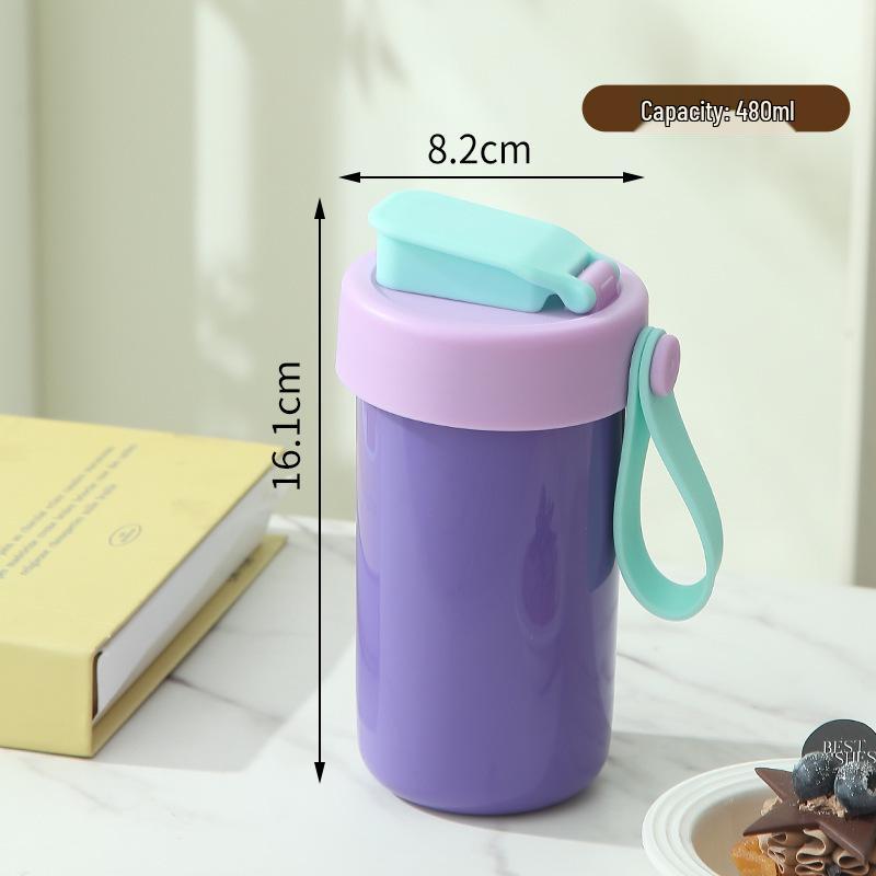 304 Stainless Steel Bento Box with Water Cup & Cutlery Set for Students & Office Workers