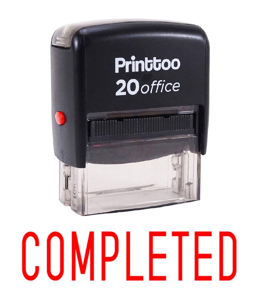 Printtoo Custom Stamp COMPLETED Self Inking Rubber Stamp Office