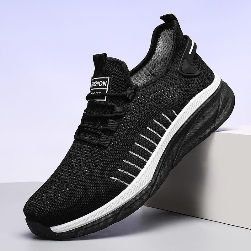 Men's Shoes Summer New Shoes Men's Sports Shoes Mesh Breathable Soft Sole Running Casual Running Shoes