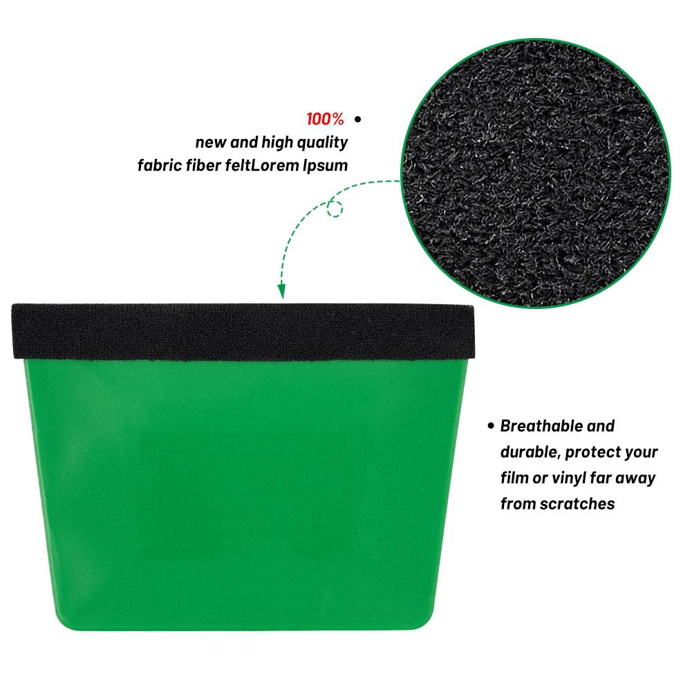 1pcs Car Vinyl Film Wrapping Application Tools Window Foils Tinting Sticker Film Scraper Kit Auto Felt Edge Squeegee Scraper