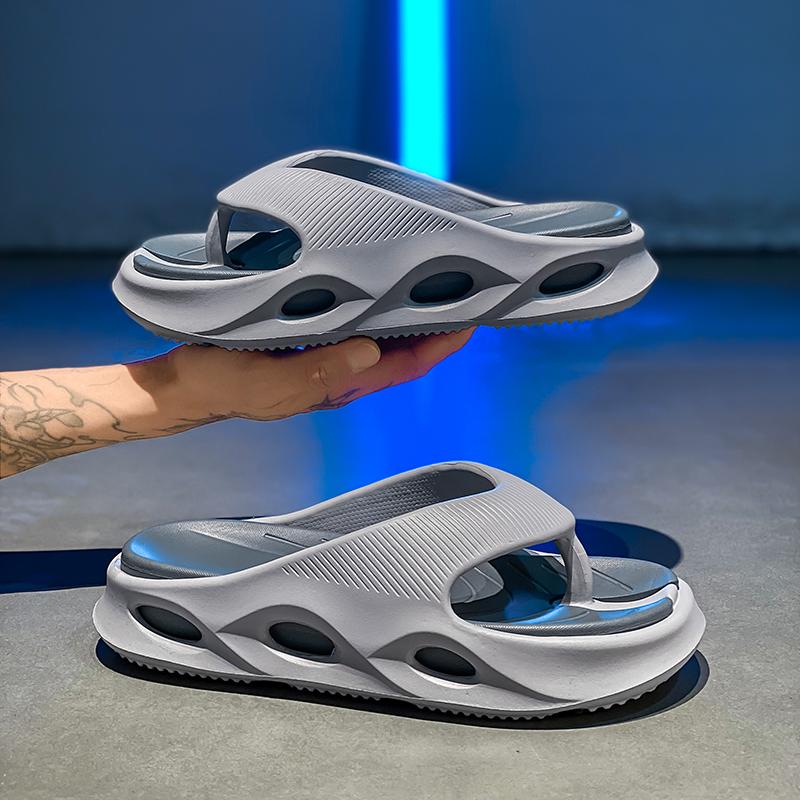 Fashion Fashion Mens Slippers Lightweight  Soft Platform Slide Sandals Men Indoor Outdoor Shower Bathroom Slipper Casual ShoesHouse Shoe