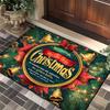 Christmas Doormat - Crystal Velvet Non-Slip Rug for Entryway, Bathroom, Festive Holiday Decor Holiday Welcome Mat