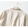 Summer Men's Suits&blazers Japanese Retro Style Stripes Cotton Linen Three Quarter Sleeve Blazer Jacket Slim Fit Casual Jacket