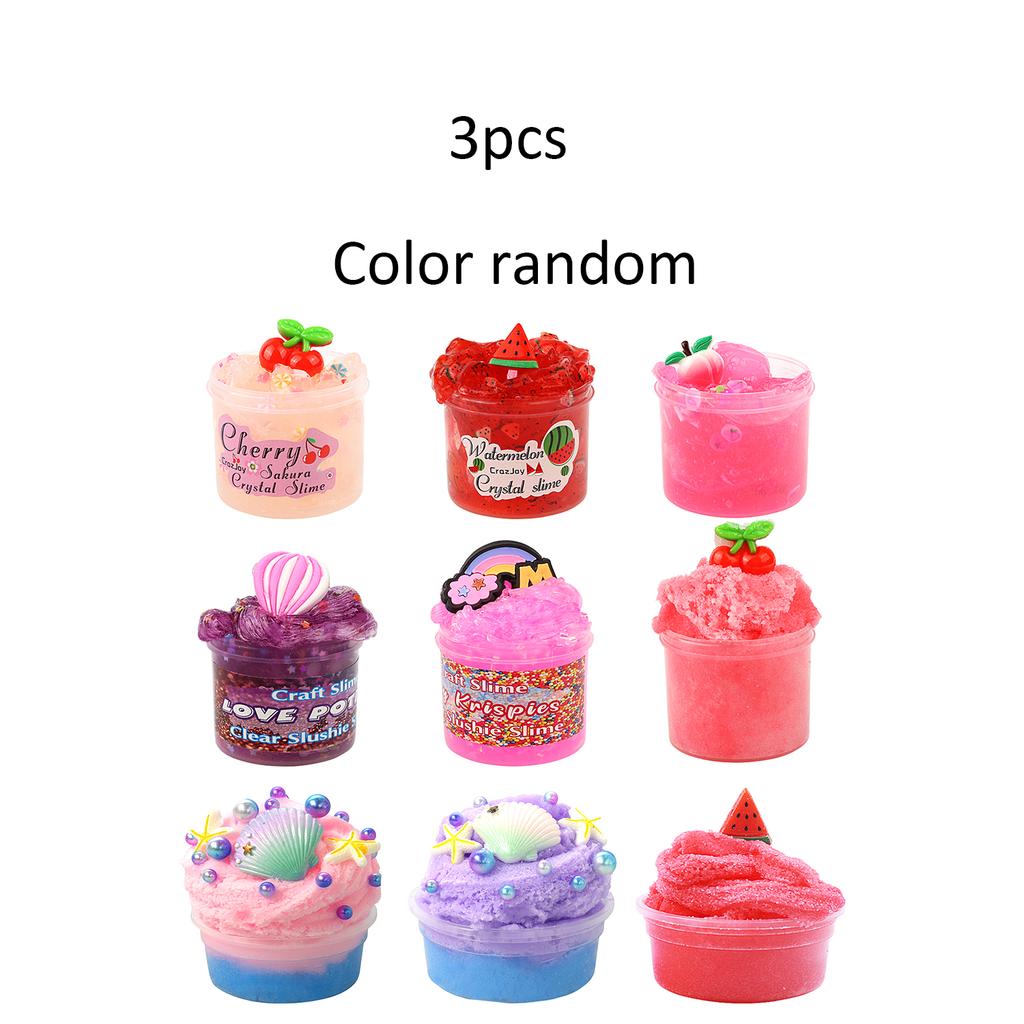 Pink Style Assorted Slime Toys, Handmade Diy Relaxation Toy Nice Decor Good Gift For Kidss, A Total Of 9 Styles