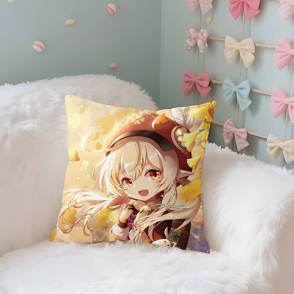 Game Peripheral G-Genshin Pillow Case Pillows For Cover Home Decor Items Living Room Decoration Cushion Covers