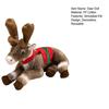 Deer Doll Plush Elk Figurine Christmas Reindeer Decoration with Golden Accents Festive Fairy Tale Christmas Decor