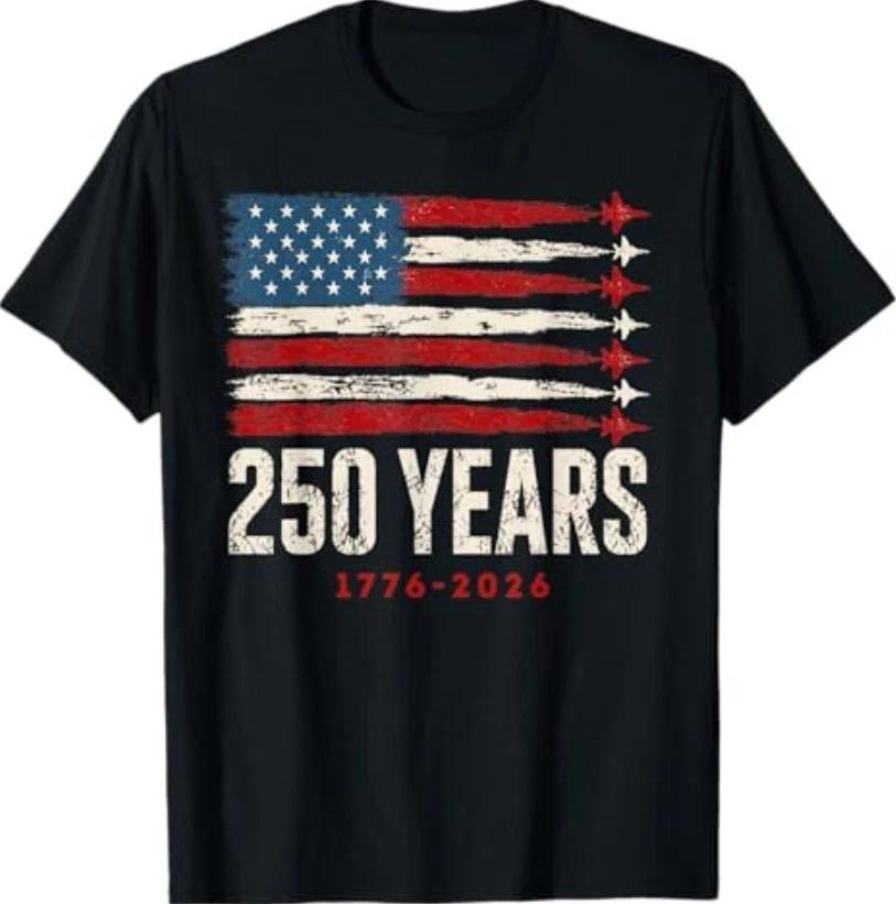 250 Years 1776-2026 250 Anniversary USA Flag American 250th T-Shirt XXXL