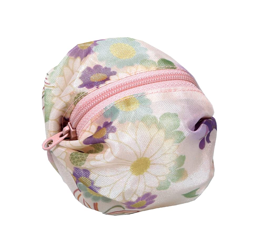 Yamamoto Jin Shoten Japanese Goods Kyoto Accessories Charm Organdy Series Rolling Pouch Yuzen Seven-Colored Seven-Colored