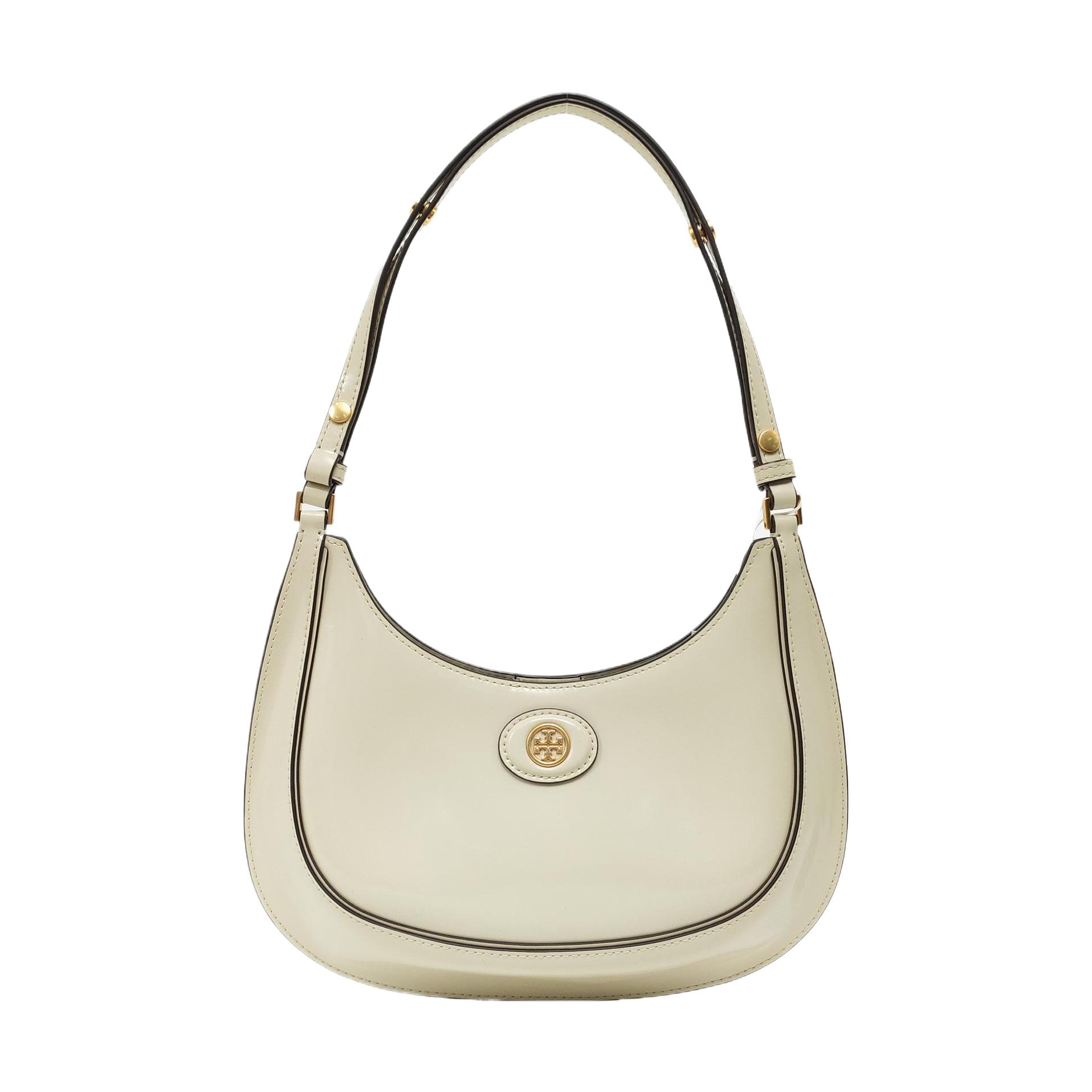 [Pre-Owned] Robinson Magnetic Closure Adjustable Shoulder Strap Leather Crescent Bag - Excellent #5W26O2 ONE SIZE
