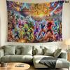 Anime Dragonball Wall Tapestry Aesthetic Wall Hanging Printed Fabric Blanket Decorative Tapestries for Bedroom Living Room Home Decor