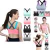 Lovely Push Up Sports Bra With Cross Straps For Yoga And Fitness Activities