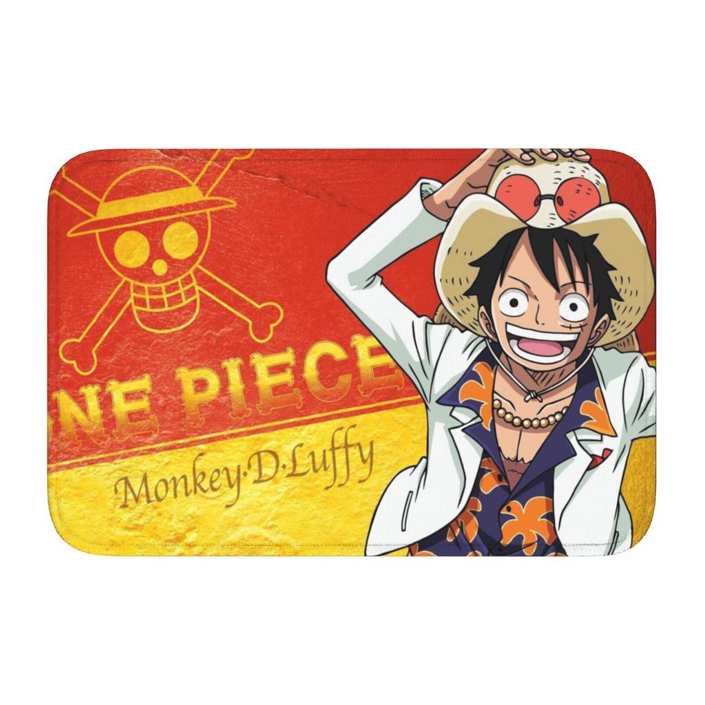 Anime One P-Pieces Front Door Floor Entrance Welcome Mat Outdoor Kitchen Bath Doormat Bedroom Living Room Carpet Rug Footpad
