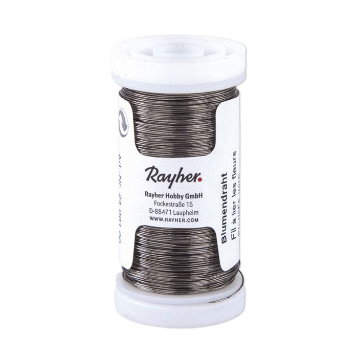 Fil floral, verni au feu, 0,35 mm ø, bobine 100 m