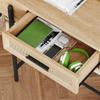 Rattan Console Table Rustic Sofa Tables Narrow Entryway Table with Drawer Storage Home Furniture for Living Room Bedroom Hallway