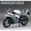 1/12 Kawasaki NIJIA ZX6R Motocykl z lehké slitiny Model autíčka Přední kolo Levé pravé Řízení Zadní kolo Odpružené vozidlo Dárek pro děti