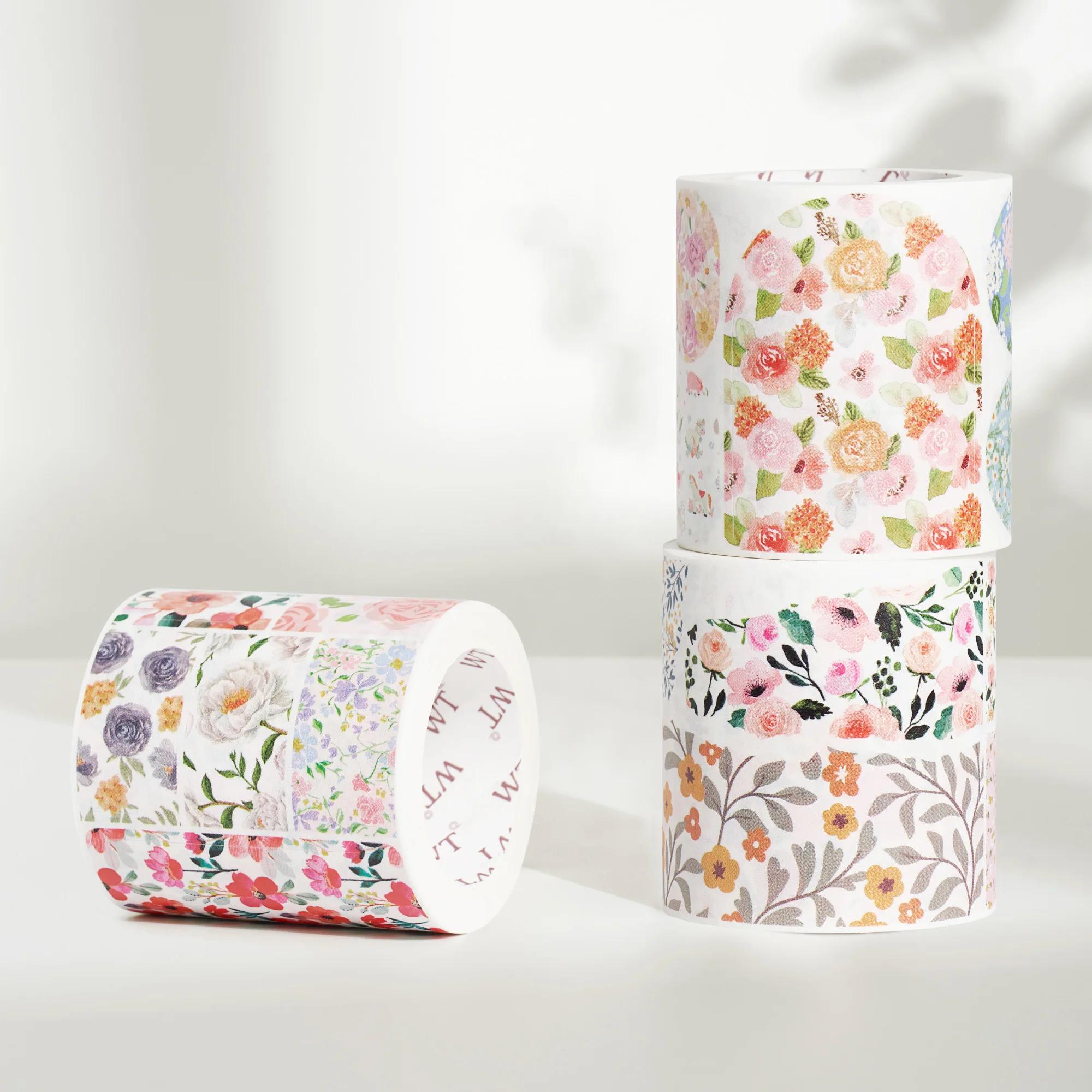 WT Die-cut Journal PET Tape Flower Versatile Washi Ins Wind Set