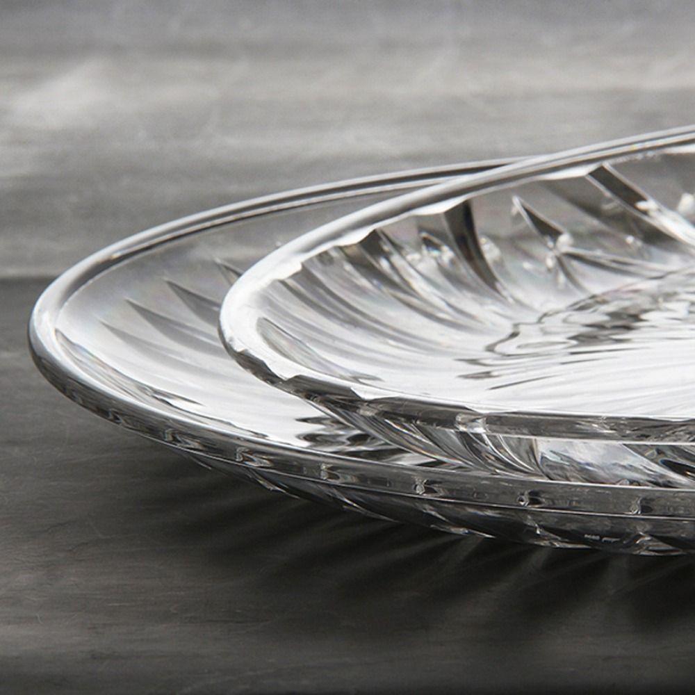 Kreativní talíř Průhledný ovocný talíř KTV Plastový vícevrstvý talíř na dort Kreativní dvojitý ovocný talíř