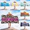 Printed Microfiber Beach Towel With High Water Absorption For Beach And Outdoor Activities