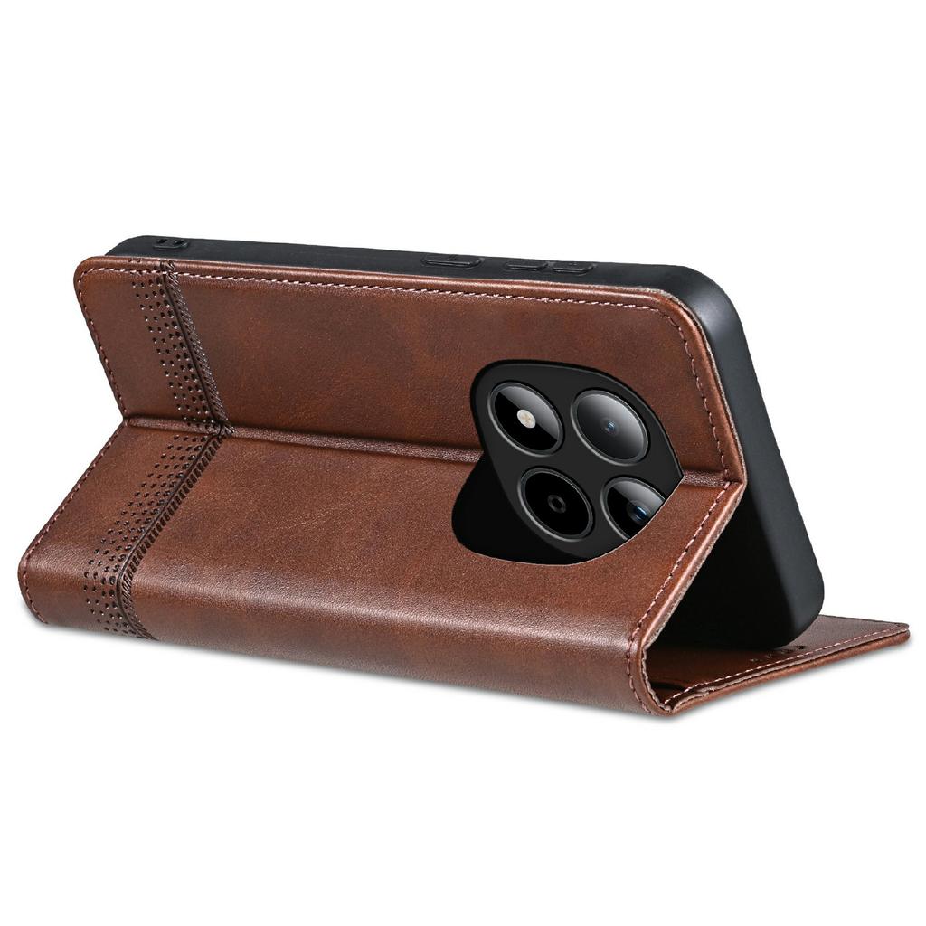 AZNS For Xiaomi Redmi Note 15 Pro 5G (Global) Case Cowhide Texture PU Leather Wallet Phone Cover