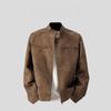 Maillard Vintage Brown Leather Jacket Men's Premium Flight Jacket Locomotive Couple Baseball Uniform Tide