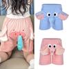 Nose Fleece Pajama Pants 3D Ears Funny Plush Sleepwear Novelty Velvet Elephant Shorts  Unisex