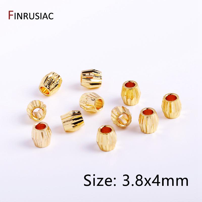 Gold Plated Brass Metal Cube Beads Saucer Beads Spacer Beads For Jewelry Making Supplies Necklace Making Findings Wholesale
