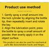 Lock Core Lubricant Powder Is A Practical Lock Repair Tool. Graphite Powder Door Lock Lubricant Can Be Used for Slide Rails and Door Shafts