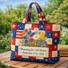 USA 250. Jahrestag Tragetasche, Unabhängigkeitstag Handtasche, Rot Weiß Blau Einkaufstasche, Wiederverwendbare Patriotische Tasche für 4. Juli Geschenke
