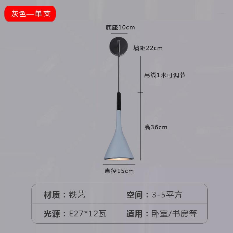 Bedhead Wall Lamp Nordic Living Room Background Wall Lights for Living Room Study Corridor Room Decoration Bedroom Lamp