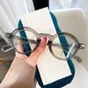 Small Round Women'S Presbyopic Glasses Thick Frame Elegant Green Eyeglasses Men Retro Anti Blue Light Reading Glasses