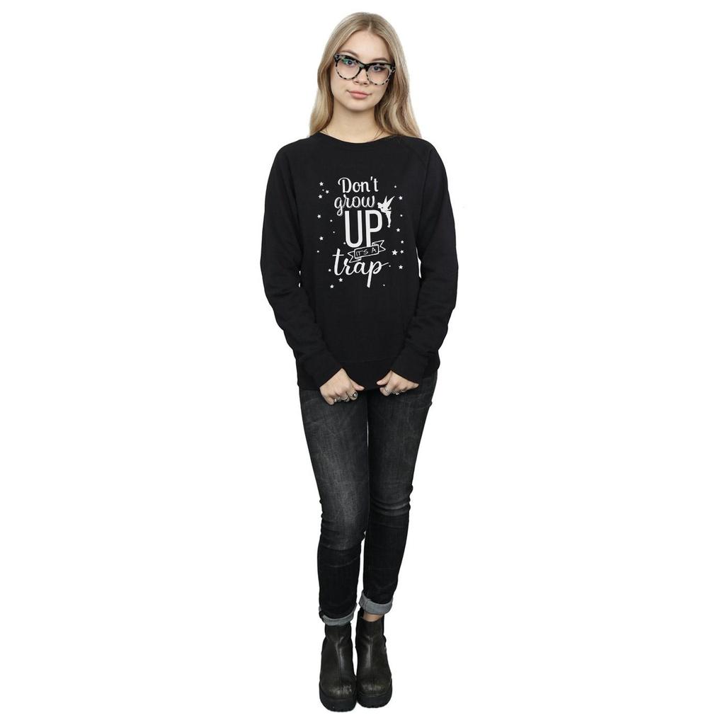 Disney Womens/Ladies Tinker Bell Don´t Grow Up Sweatshirt