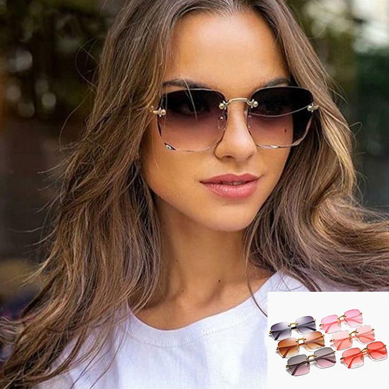 

Мужчины Женщины Новые квадратные оправы Открытые солнцезащитные очки Индивидуальные трендовые солнцезащитные очки