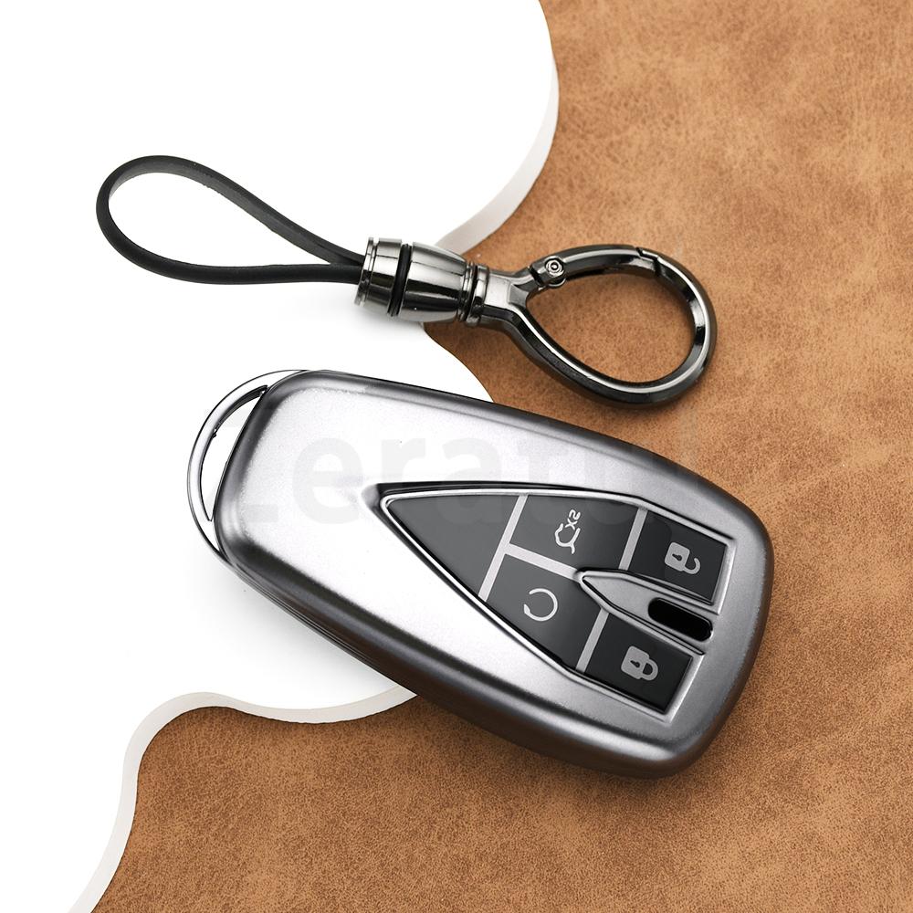 4 Buttons Tpu Auto Keyless Cover Anti-Scratch Key Fob Case Key Ring Fit For Changan Cs55 Plus Cs35 Plus Cs75 Plus Unit Unik Oshan X7 X5