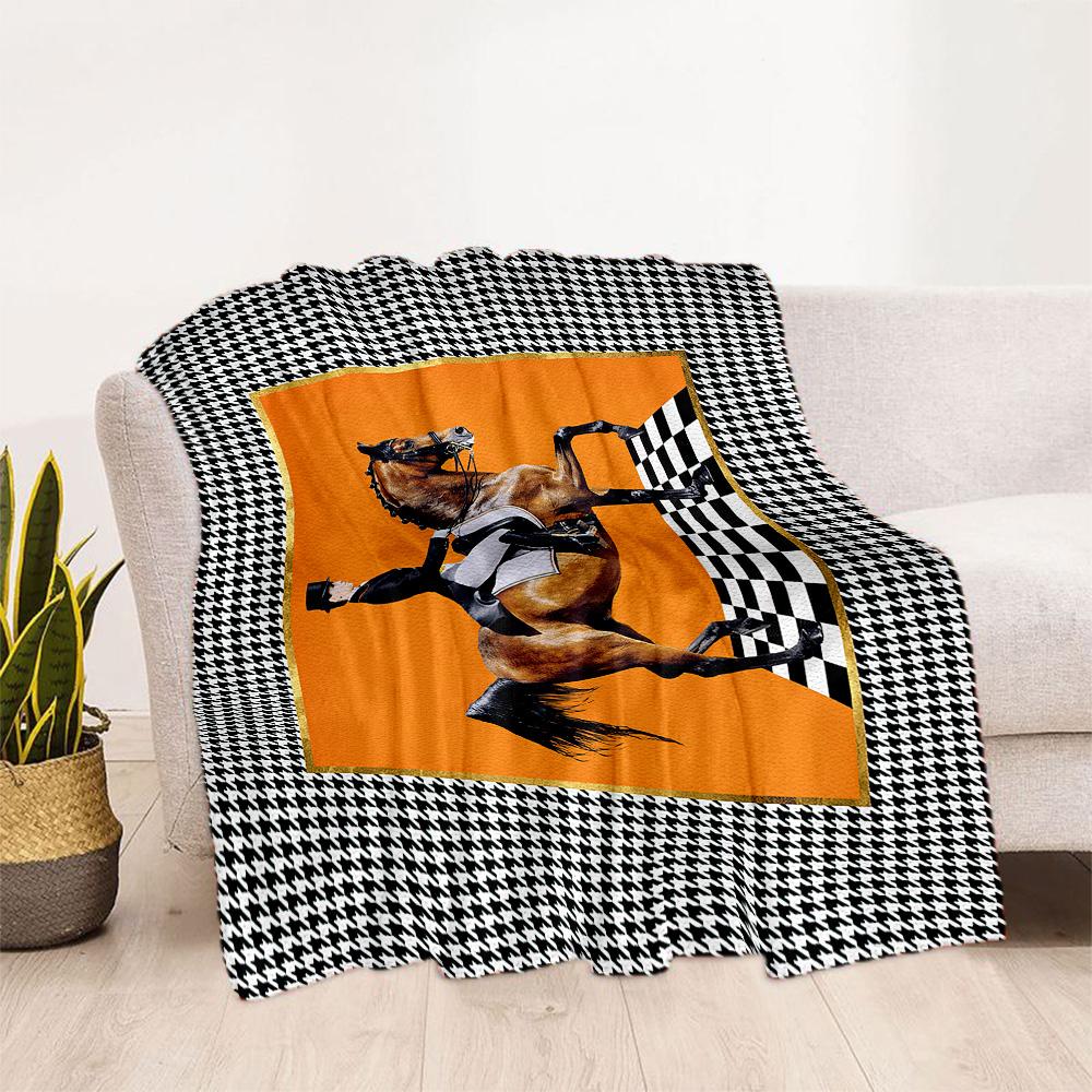 Horse Blanket Warmthful Decor Great for Couch Office Chair Bedding for All Seasons Stylish Decor Gifts For Family Or Friends