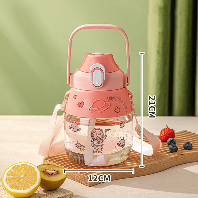 

1300 мл большая емкость термостойкая соломенная чашка детский студенческий чайник большая емкость большая чашка для живота розовый