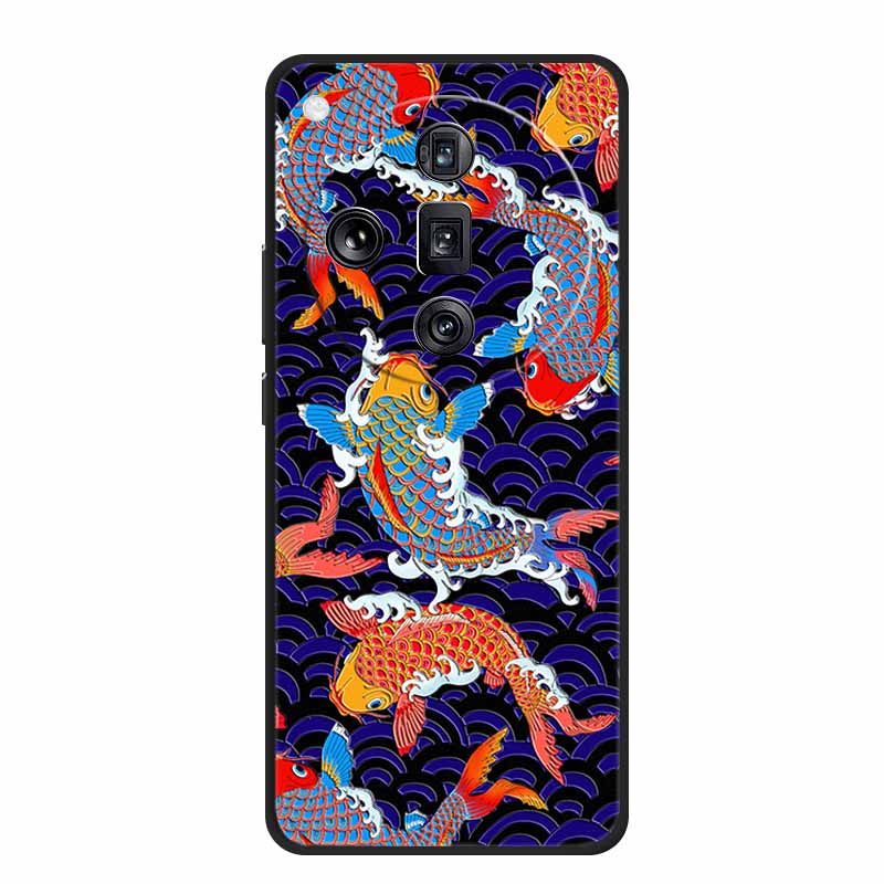 3D Emboss Case For OPPO Find X7 Ultra Phone Case Relief Black Silicone Soft Back Cover Coque For OPPO Find X7 Ultra Cases Fundas